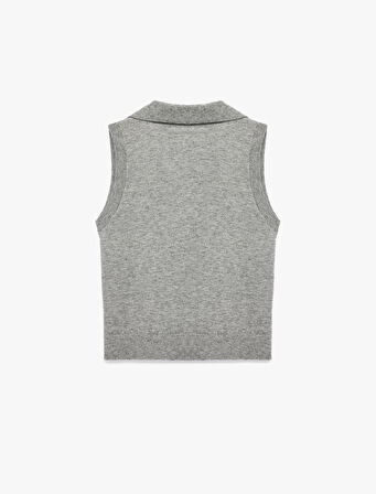 Kolsuz Polo Yaka Triko Süveter