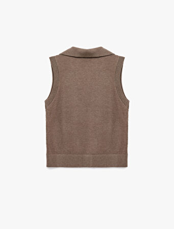 Kolsuz Polo Yaka Triko Süveter