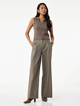 Kolsuz Polo Yaka Triko Süveter