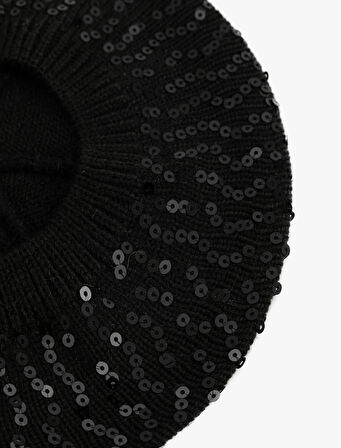 Pullu Payetli Ressam Şapka