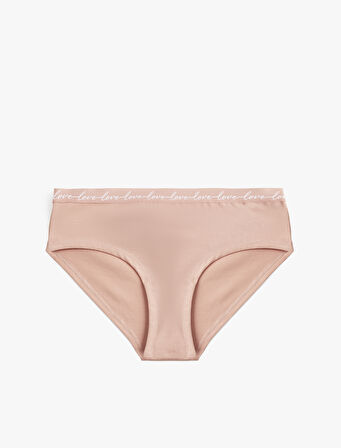 Pamuklu Rahat Kalıp Baskı Detaylı Hipster Külot