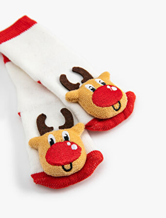 Geyikli Havlu Soket Çorap