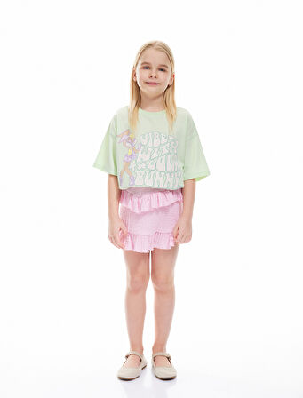 Lisanslı Lola Bunny Baskılı Pamuklu Kısa Kollu Tişört