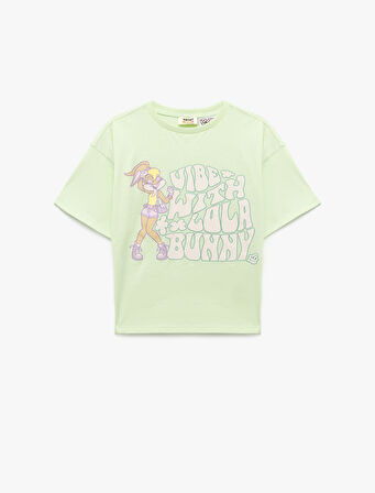 Lisanslı Lola Bunny Baskılı Pamuklu Kısa Kollu Tişört
