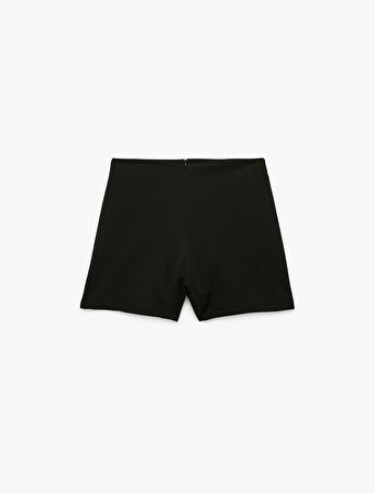 Krep Scuba Kumaş Mini Şort Etek
