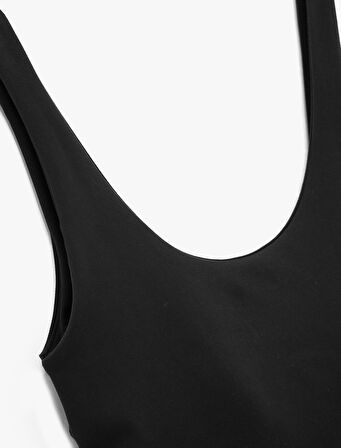 Slim Fit Kolsuz U Yaka Sporcu Sütyeni