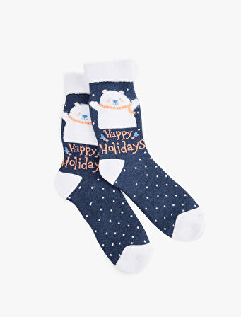 Havlu Soket Yılbaşı Çorabı