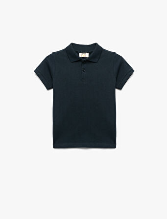 Pamuklu Kısa Kollu Basic Polo Yaka Tişört