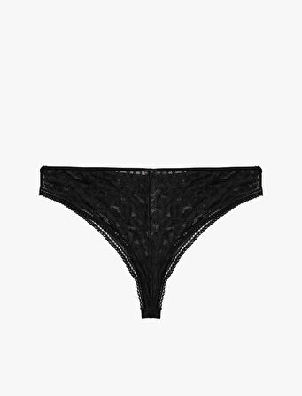 Rahat Kalıp Dantelli Brazilian Külot