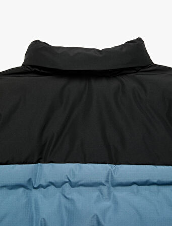 Fermuarlı Kapşonlu Şişme Mont