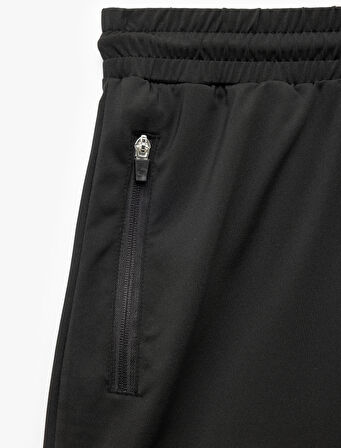 Baskılı Cep Detaylı Beli Bağcıklı Spor Şort