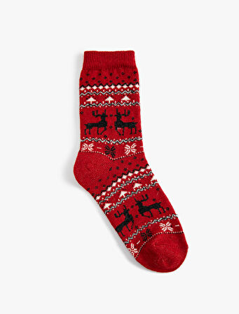 Desenli Yılbaşı Çorabı