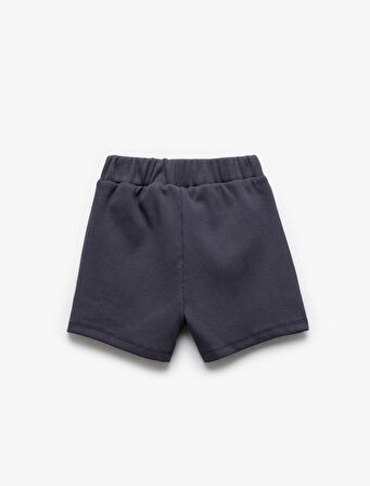 Pamuklu Beli Bağcıklı Basic Şort