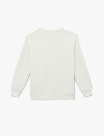 Uzun Kollu Fiyonklu Bisiklet Yaka Oversize Sweatshirt