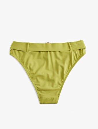 Astarlı Kemerli Yüksek Bel Bikini Altı