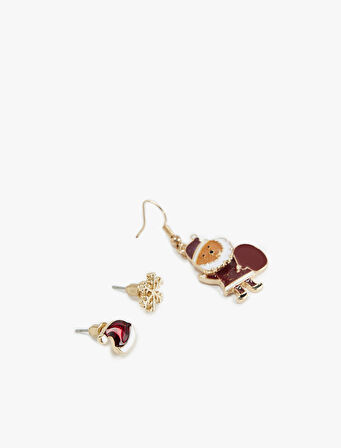 Yılbaşı Temalı 3'lü Küpe Seti