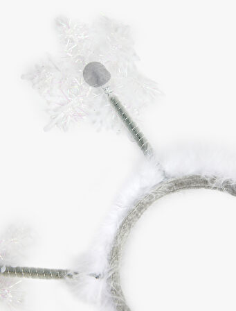 Kar Tanesi Aplikeli Yılbaşı Tacı 