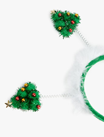 Çam Ağacı Aplikeli Yılbaşı Tacı