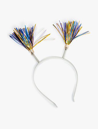 Püskül Detaylı Yılbaşı Tacı 