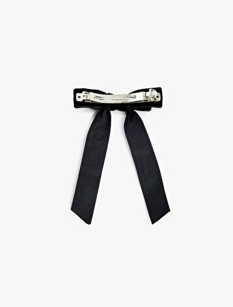 Boncuk Detaylı Fiyonklu Saç Tokası