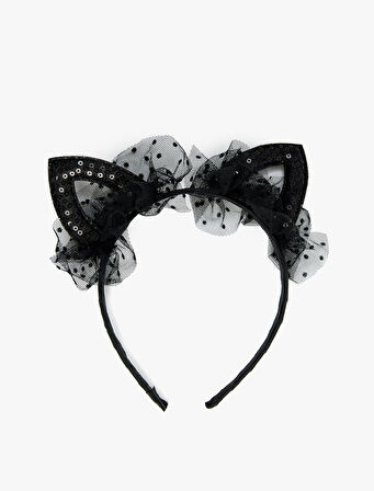 Tül ve Kulak Aplikeli Taç