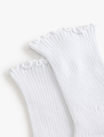 Soket Çorap Fırfır Detaylı