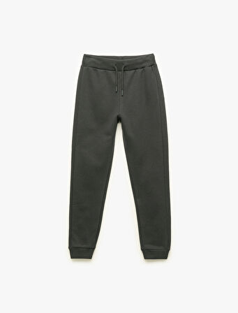 Pamuklu Beli Bağlamalı Basic Jogger Eşofman Altı