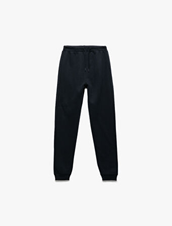 Pamuklu Beli Bağlamalı Şardonlu Basic Jogger Eşofman Altı