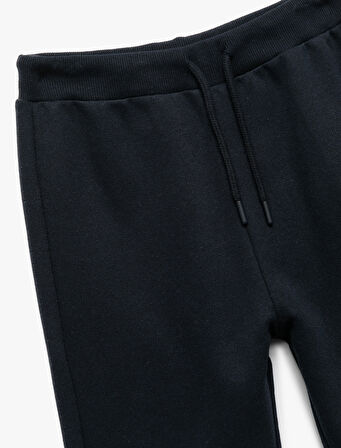 Pamuklu Beli Bağlamalı Şardonlu Basic Jogger Eşofman Altı