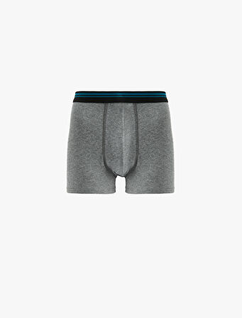 Lastik Detaylı Pamuklu 3'lü Boxer Seti