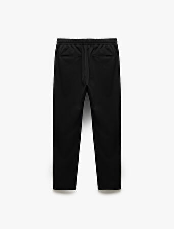 Beli Bağcıklı Cep Detaylı Viskon Karışımlı Slim Fit Pantolon