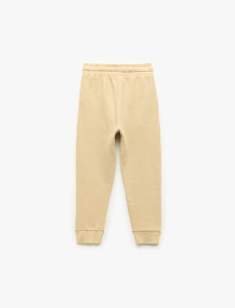 Pamuklu Şardonlu Cep Detaylı Basic Jogger Eşofman Altı