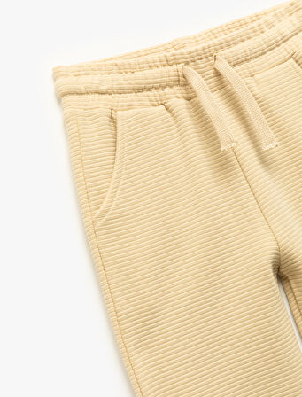 Pamuklu Şardonlu Cep Detaylı Basic Jogger Eşofman Altı