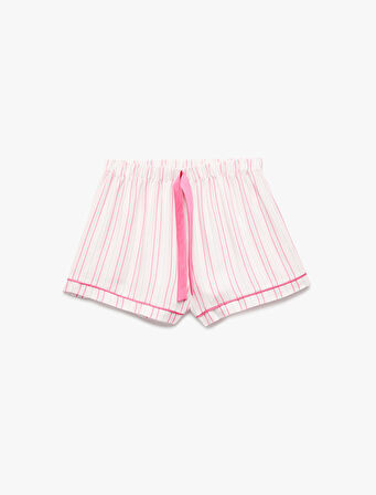 Rahat Kalıp Viskon Kumaş Şort Pijama Altı