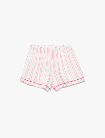 Rahat Kalıp Viskon Kumaş Şort Pijama Altı