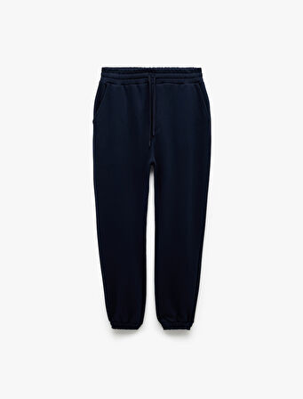 Beli Bağcıklı Şardonlu Cep Detaylı Jogger Eşofman Altı