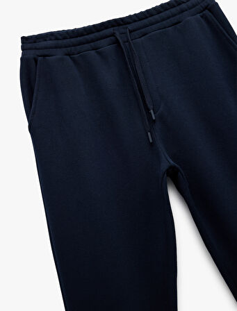 Beli Bağcıklı Şardonlu Cep Detaylı Jogger Eşofman Altı