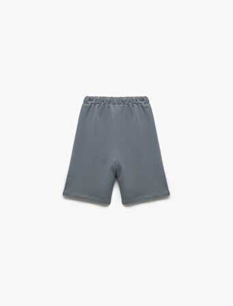Pamuklu Beli Bağcıklı Basic Şort 
