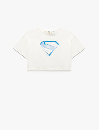 Pamuklu Lisanslı Superman Baskılı Kısa Kollu Tişört