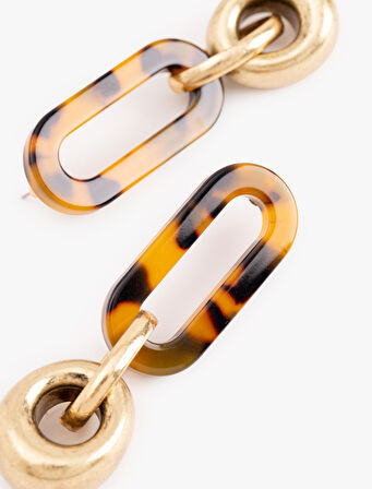 Büyük Boy Sallantılı Oval Küpe