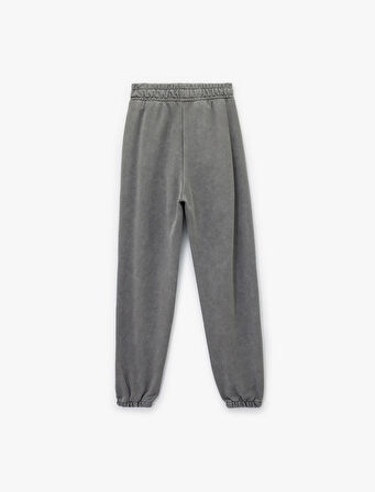 Şardonlu Cepli Beli Lastikli Yıkamalı Jogger Eşofman Altı