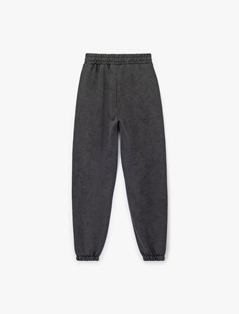 Şardonlu Cepli Beli Lastikli Yıkamalı Jogger Eşofman Altı