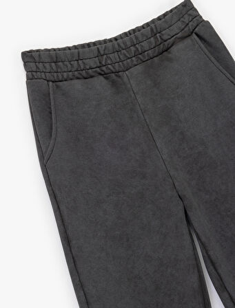 Şardonlu Cepli Beli Lastikli Yıkamalı Jogger Eşofman Altı