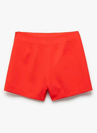 Koton x Sibil Çetinkaya Kırmızı Kadın Normal Kalıp Regular Fit Şort 5SAK40441PW