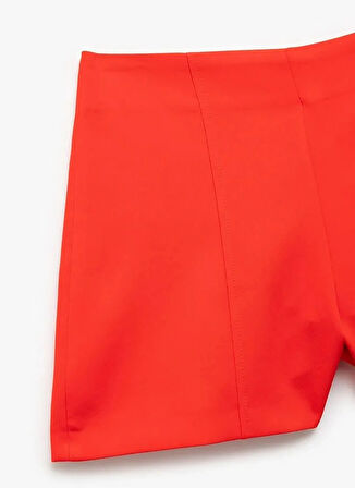 Koton x Sibil Çetinkaya Kırmızı Kadın Normal Kalıp Regular Fit Şort 5SAK40441PW