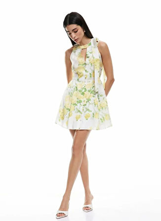 Koton Sarı Mini Kadın Elbise 5SAK80332PW