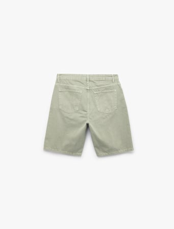 Normal Bel Pamuklu Cep Detaylı Bermuda Loose Fit Jean Şort