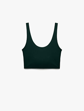 Slim Fit Kolsuz U Yaka Sporcu Sütyeni