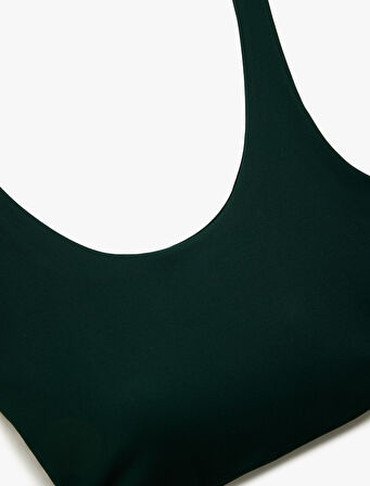 Slim Fit Kolsuz U Yaka Sporcu Sütyeni