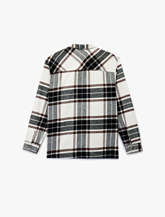 Regular Fit Uzun Kollu Klasik Yaka Oduncu Gömleği